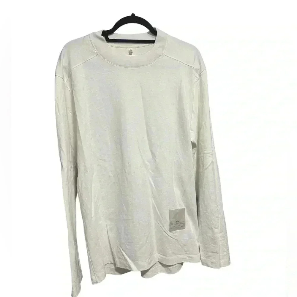 Oamc white long sleeve tee shirt cotton men’s